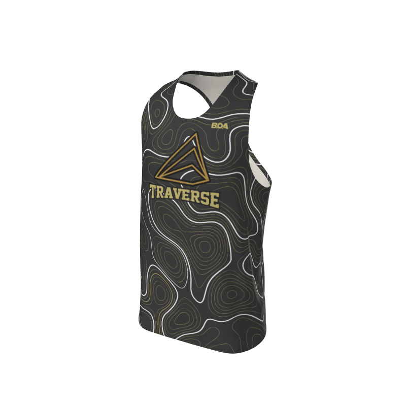 Men's Full Custom Uniforms Topographic Custom Men's Premium Racerback Singlet. (x 1)