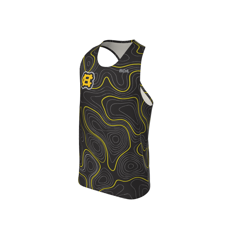 Men's Full Custom Uniforms Topographic Custom Men's Premium Racerback Singlet. (x 1)