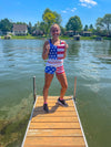 Women's American Flag Fit Shorts
