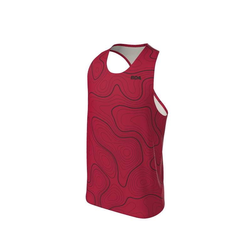 Men's Custom Topographic Custom Men's Premium Racerback Singlet. (x 1)