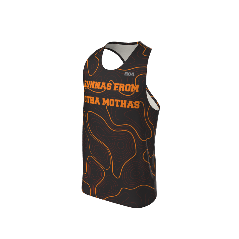 Men's Full Custom Uniforms Topographic Custom Men's Premium Racerback Singlet. (x 4)