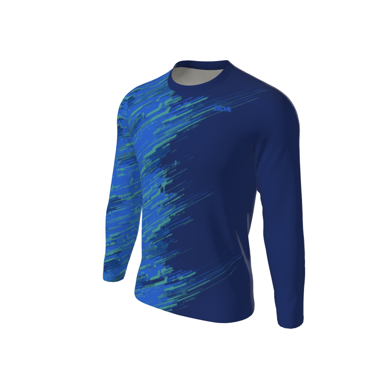 Men's Full Custom Uniforms Oblique Custom Men's Premium Mesa Regular Fit L/S Tee. (x 1)