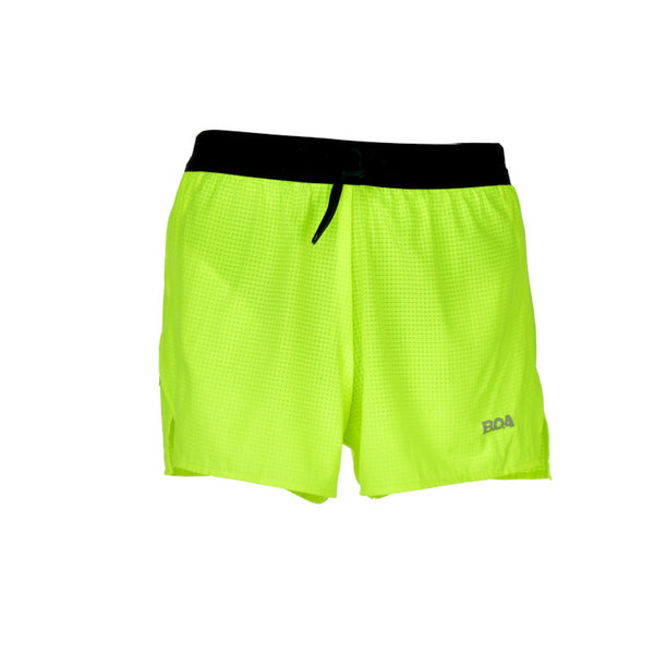 Men's Neon Yellow AeroPro 3" Half Split Shorts