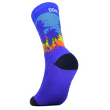 UNISEX PRINTED CREW SOCK- SUNRISE VIBES