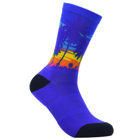 UNISEX PRINTED CREW SOCK- MALIBU