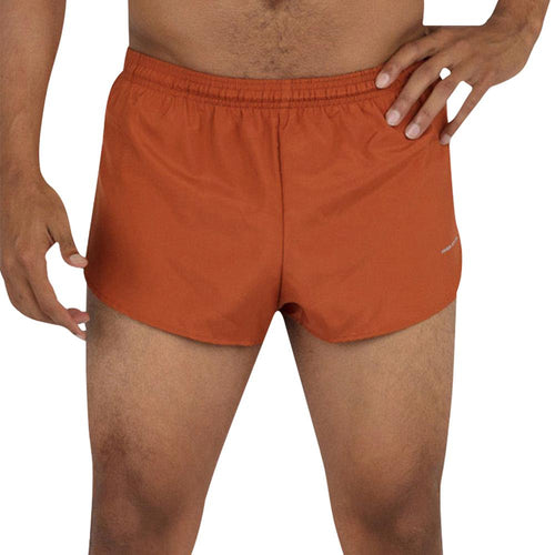 Men's Burnt Orange 1" Elite Split Shorts