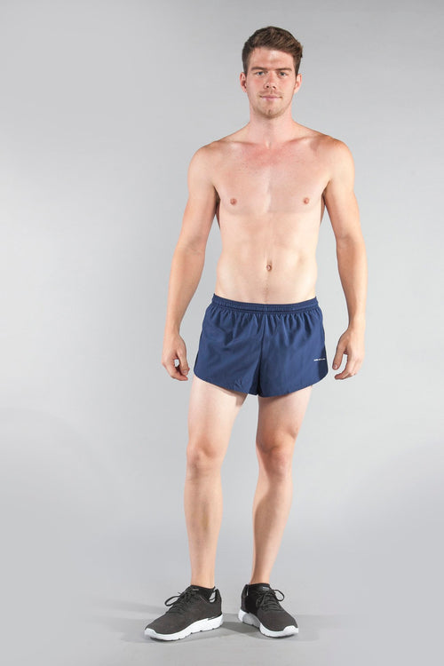 Men's Navy 1" Elite Split Shorts