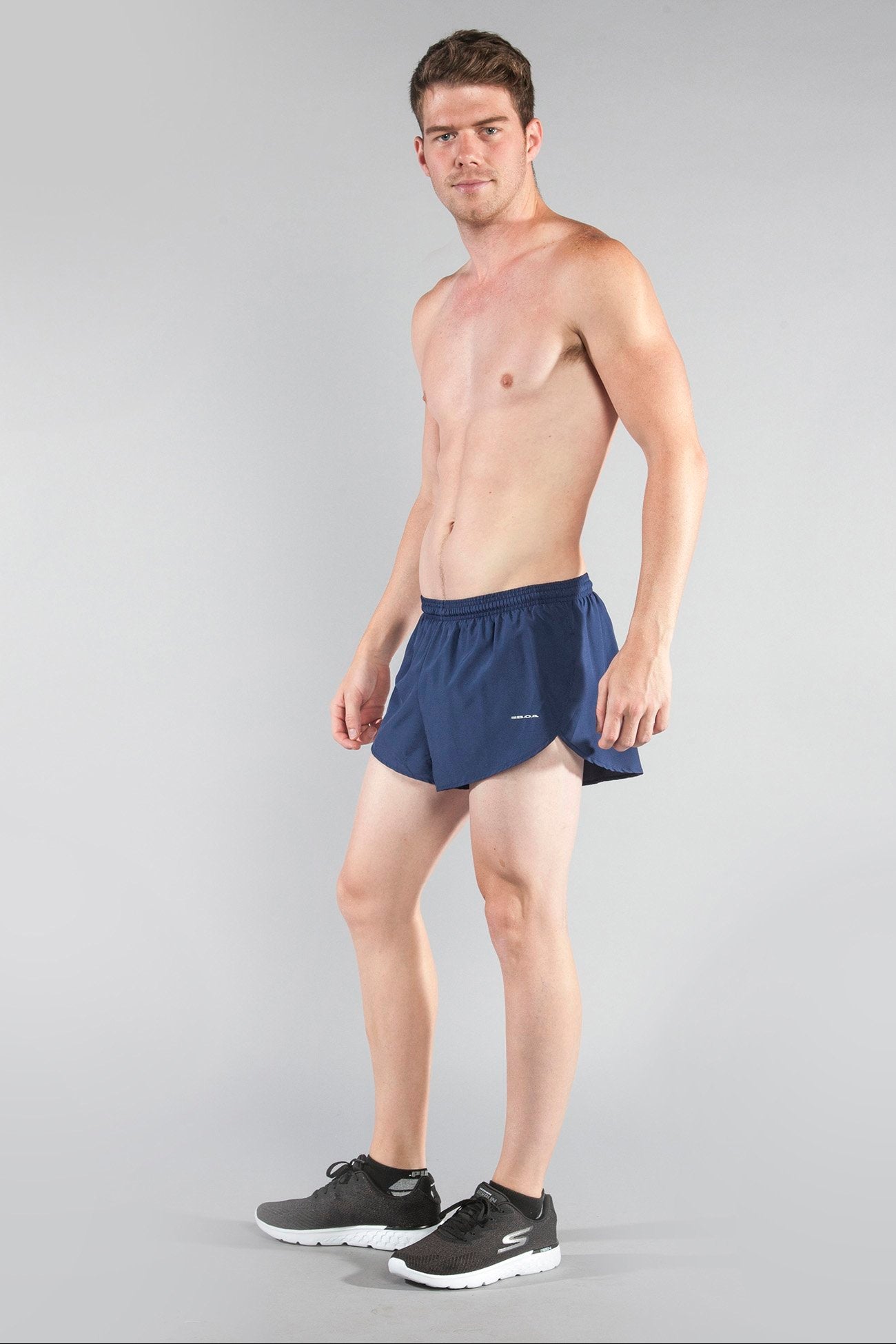 Men's Solid 1" Elite Split Shorts - Navy