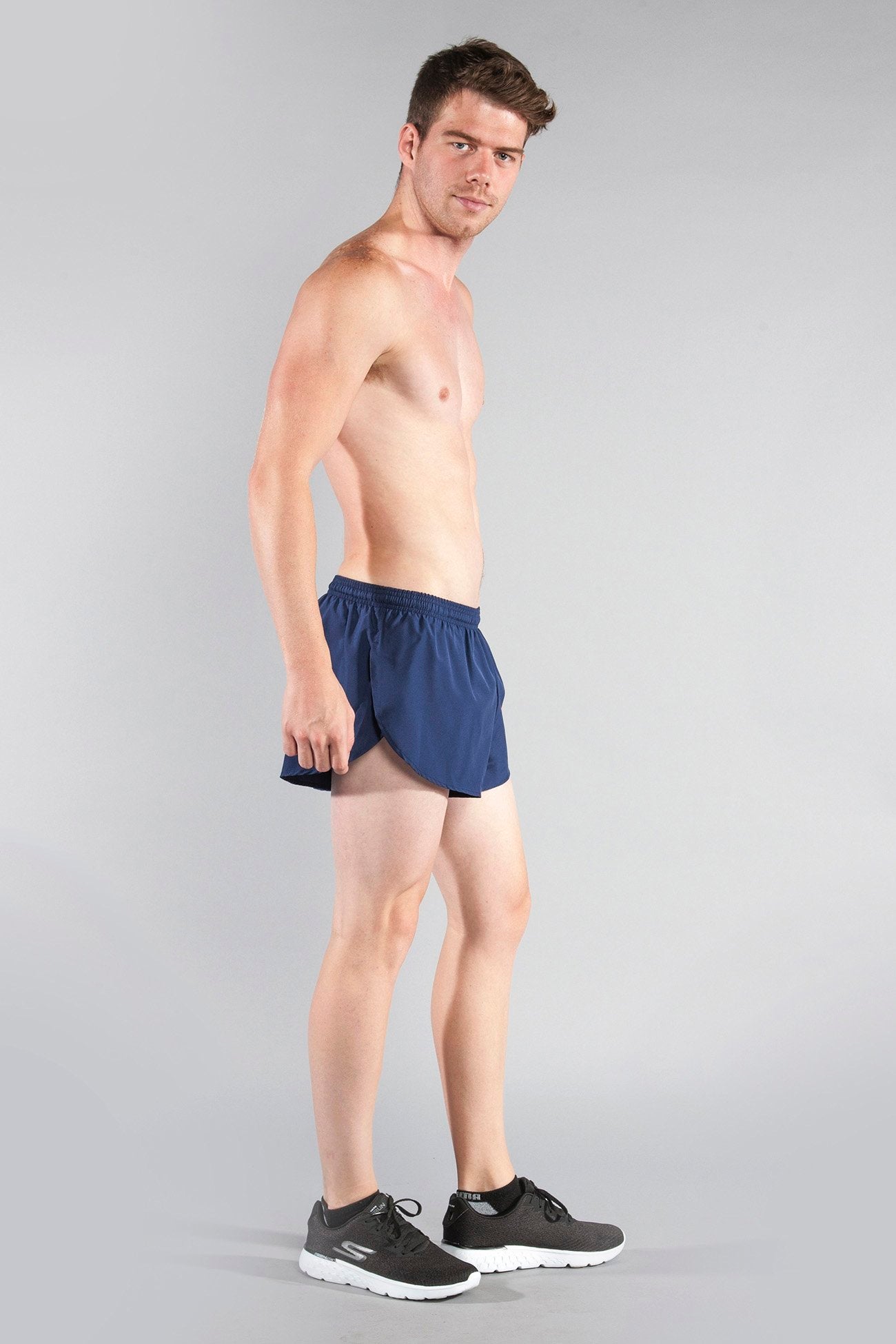 Men's Solid 1" Elite Split Shorts - Navy