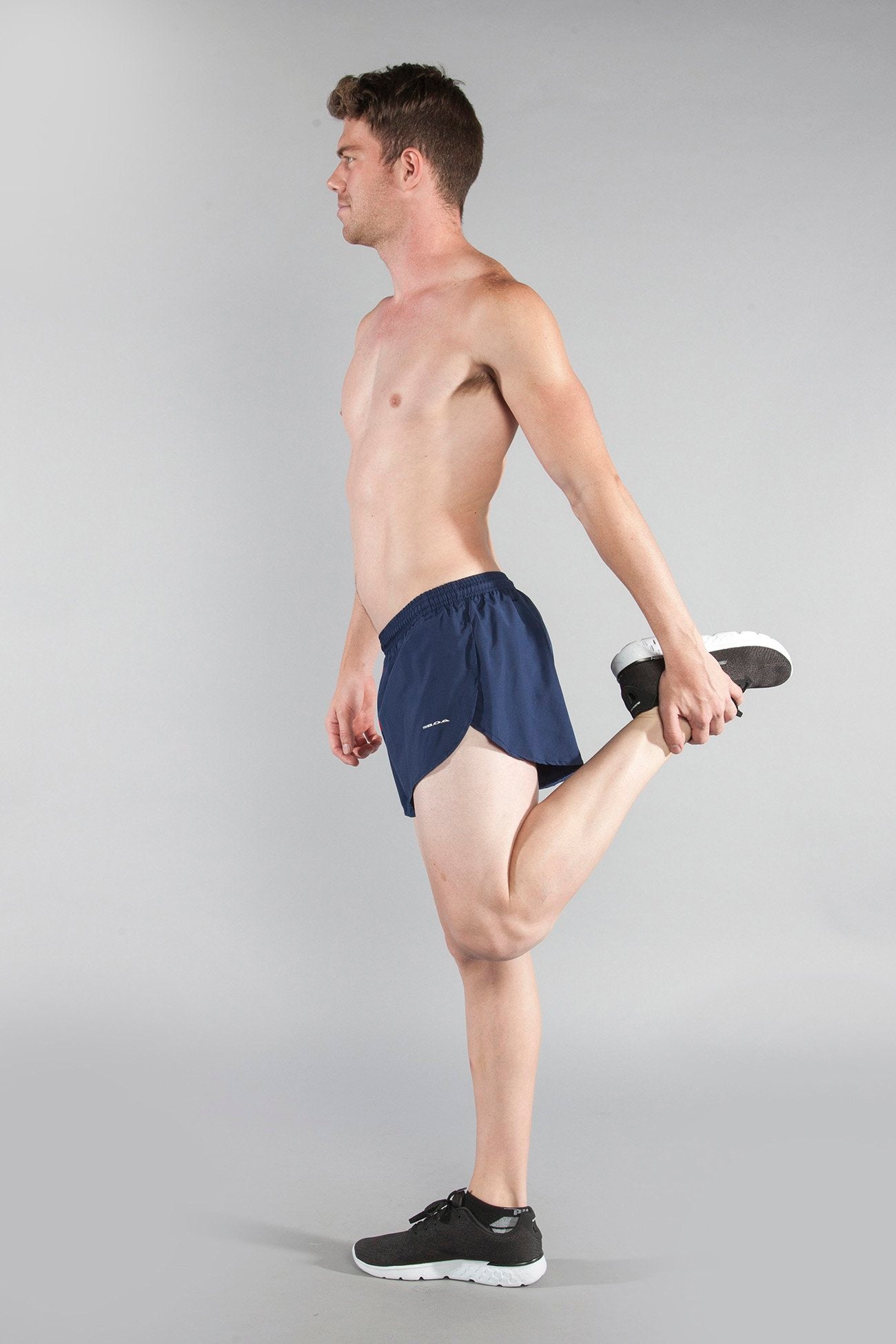 Men's Solid 1" Elite Split Shorts - Navy
