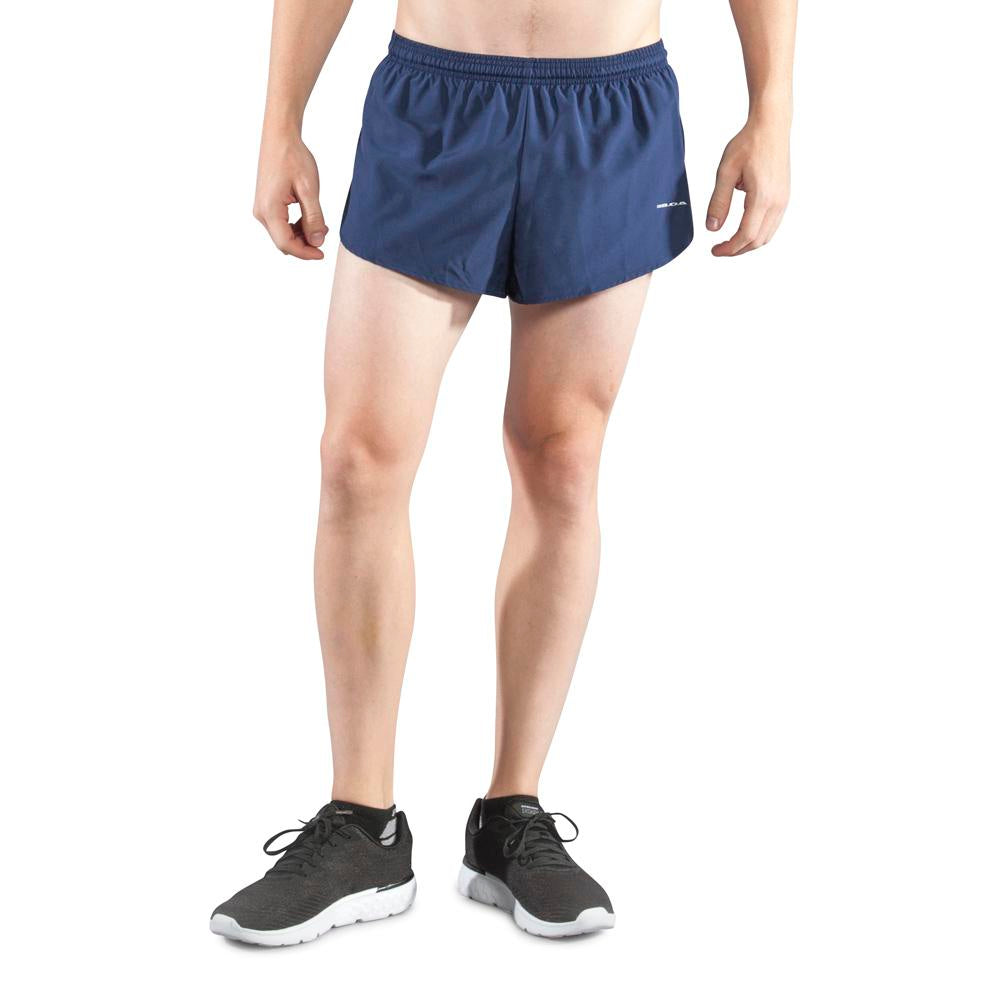 Men's Solid 1" Elite Split Shorts - Navy