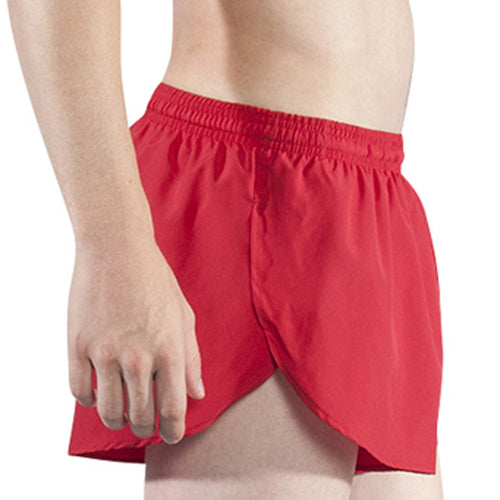 Men's Red 1" Elite Split Shorts