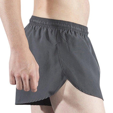Men's Neon Lime 1" Elite Split Shorts