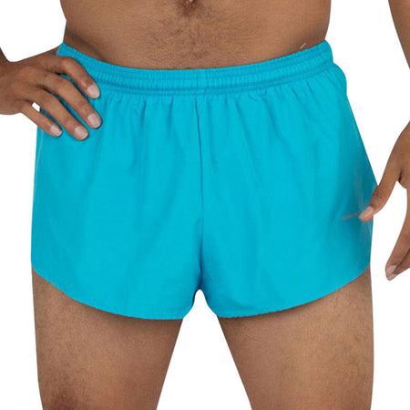 Men's 1" Elite Split Shorts- FLAMINGO TURQUOISE