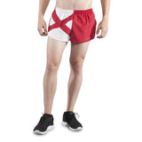 MEN'S 1 INCH INSEAM ELITE SPLIT RUNNING SHORTS- ALABAMA