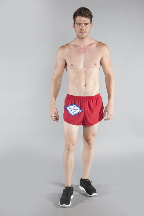 MEN'S 1" ELITE SPLIT SHORT- ARKANSAS - BOAUSA