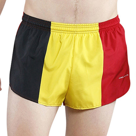 MEN'S 1 INCH INSEAM ELITE SPLIT RUNNING SHORTS- JAMAICA