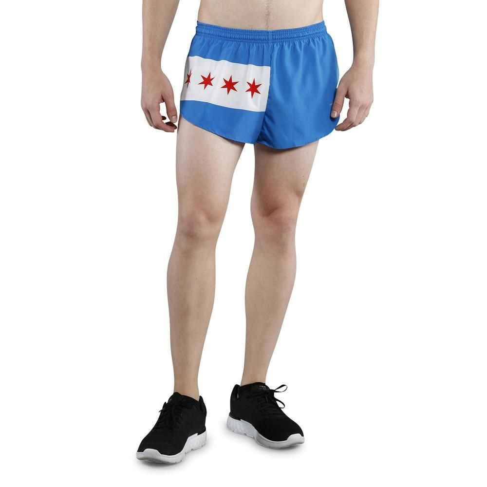 Men's Flag 1" Elite Split Shorts [C] - Chicago