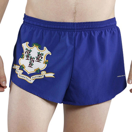 MEN'S 1 INCH INSEAM ELITE SPLIT RUNNING SHORTS- FLORIDA