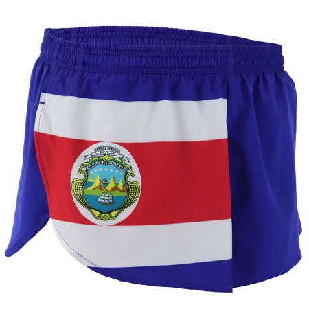 MEN'S 1 INCH INSEAM ELITE SPLIT RUNNING SHORTS- UGANDA