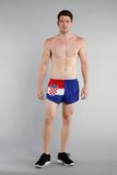 MEN'S 1 INCH INSEAM ELITE SPLIT RUNNING SHORTS- CROATIA