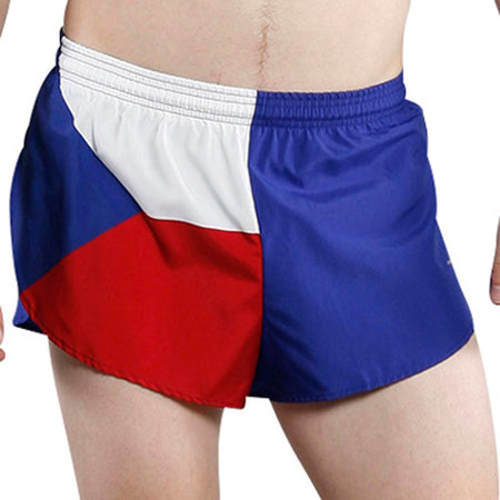 MEN'S 1 INCH INSEAM ELITE SPLIT RUNNING SHORTS- UGANDA