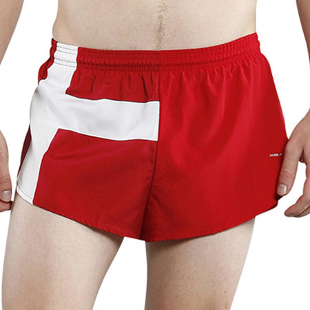 MEN'S 1 INCH INSEAM ELITE SPLIT RUNNING SHORTS- COSTA RICA