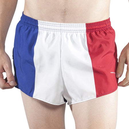 MEN'S 1 INCH INSEAM ELITE SPLIT RUNNING SHORTS- BULGARIA