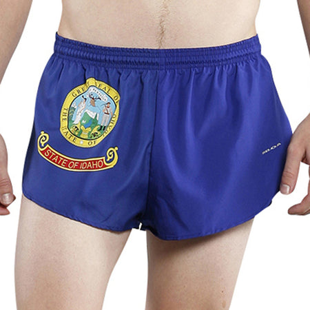 MEN'S 1 INCH INSEAM ELITE SPLIT RUNNING SHORTS- INDIANA