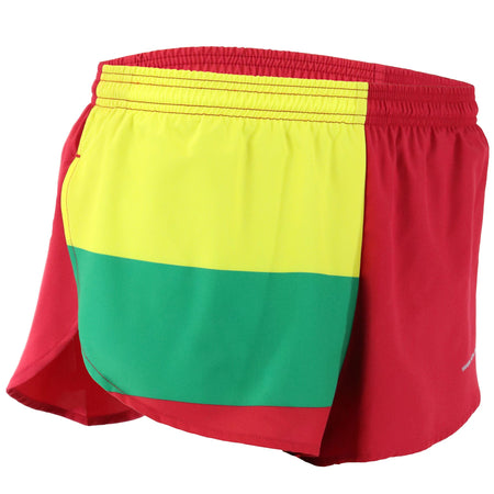 MEN'S 1 INCH INSEAM ELITE SPLIT RUNNING SHORTS- CUBA