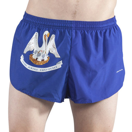 MEN'S 1 INCH INSEAM ELITE SPLIT RUNNING SHORTS- FLORIDA