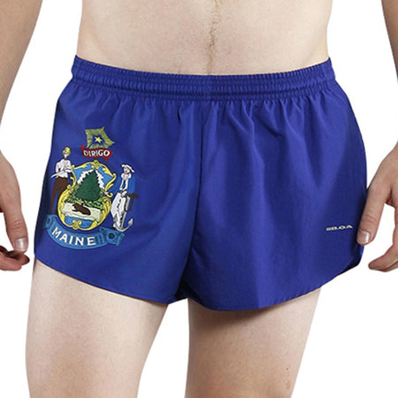 MEN'S 1 INCH INSEAM ELITE SPLIT RUNNING SHORTS- FLORIDA