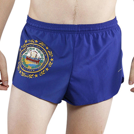 MEN'S 1 INCH INSEAM ELITE SPLIT RUNNING SHORTS- ILLINOIS