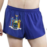 MEN'S 1 INCH INSEAM ELITE SPLIT RUNNING SHORTS- NEW YORK