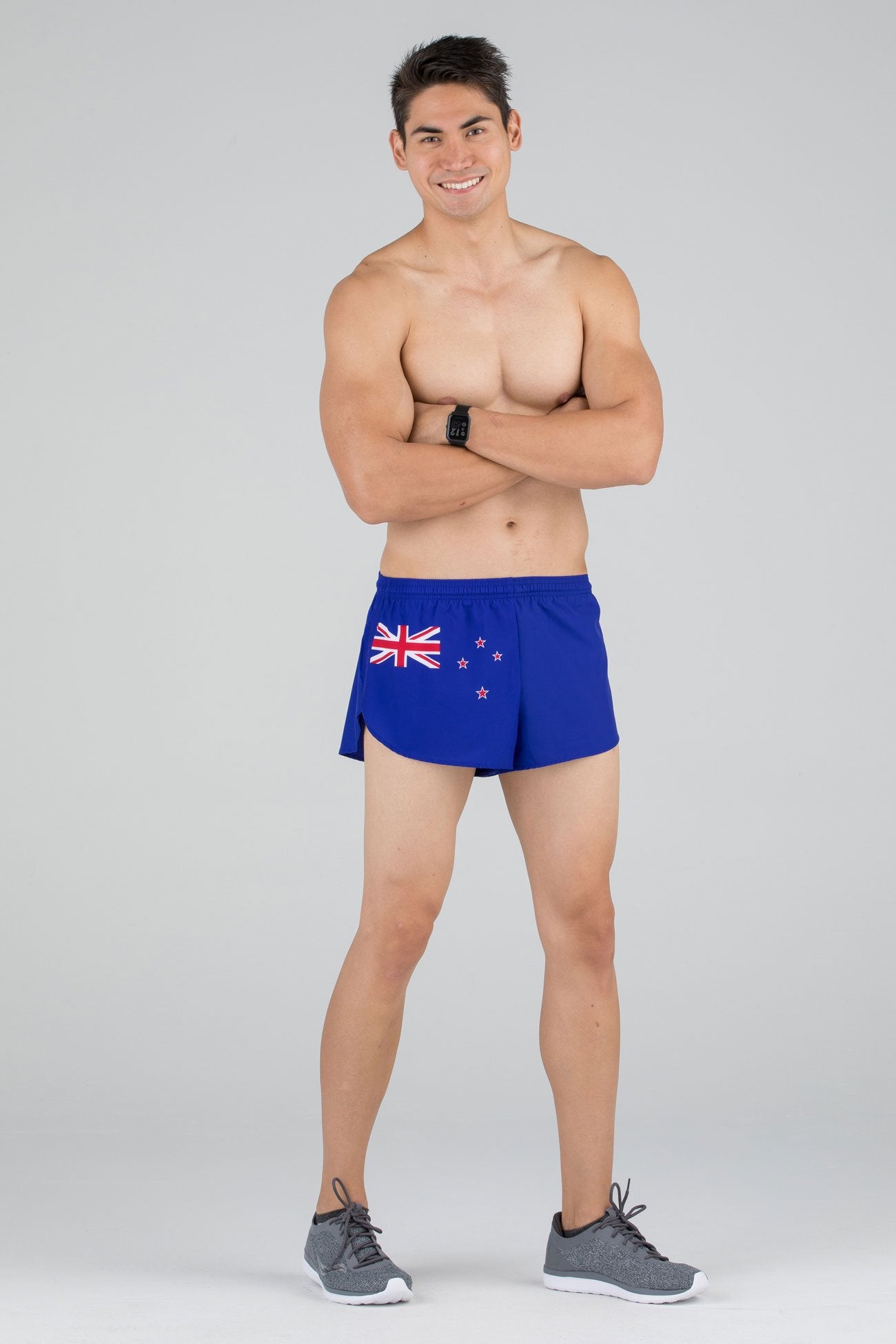 Men's Flag 1" Elite Split Shorts [N] - New Zealand