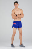 MEN'S 1 INCH INSEAM ELITE SPLIT RUNNING SHORTS- NEW ZEALAND