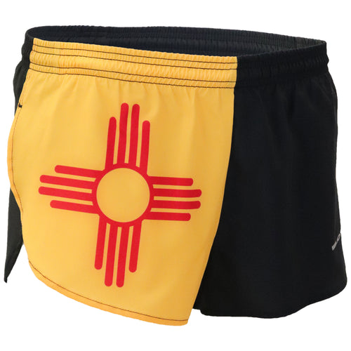 MEN'S 1 INCH INSEAM ELITE SPLIT RUNNING SHORTS- NEW MEXICO