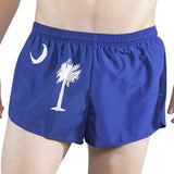 MEN'S 1 INCH INSEAM ELITE SPLIT RUNNING SHORTS- SOUTH CAROLINA