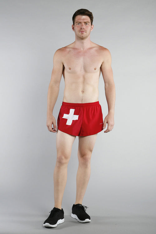 MEN'S 1" ELITE SPLIT SHORT- SWITZERLAND - BOAUSA