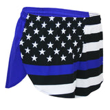 MEN'S 1 INCH INSEAM ELITE SPLIT RUNNING SHORTS- THIN BLUE LINE