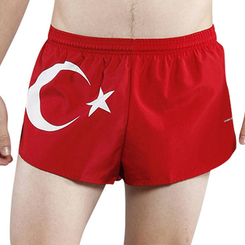 MEN'S 1 INCH INSEAM ELITE SPLIT RUNNING SHORTS- TURKEY