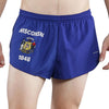 MEN'S 1 INCH INSEAM ELITE SPLIT RUNNING SHORTS- WISCONSIN