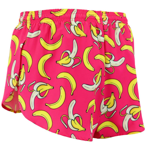 Men's 1" Elite Split Shorts- GONE BANANAS