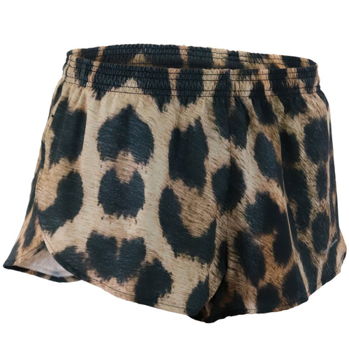 Men's Cheetah Fur 1" Elite Split Shorts