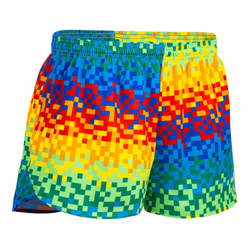 Men's Digital Rainbow 1" Elite Split Shorts