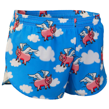 Men's Flamingo Turquoise 1" Elite Split Shorts