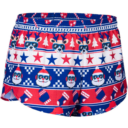 Men's Christmas Uglier Sweater 1" Elite Split Shorts