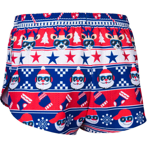 Men's Christmas Uglier Sweater 1" Elite Split Shorts