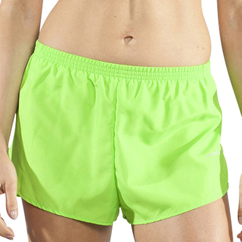 Women's Neon Lime 1" Elite Split Shorts