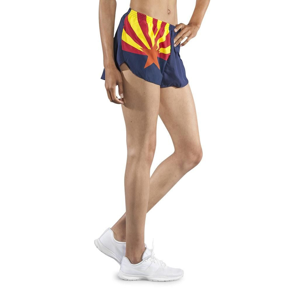 Women's 1" Elite Split Flag Shorts [A-D] - Arizona